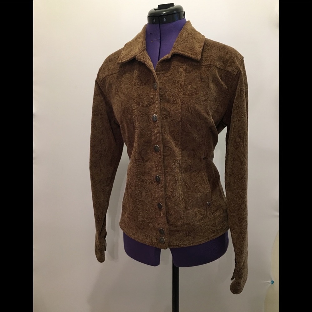 Brown Corduroy Jean Jacket sz L